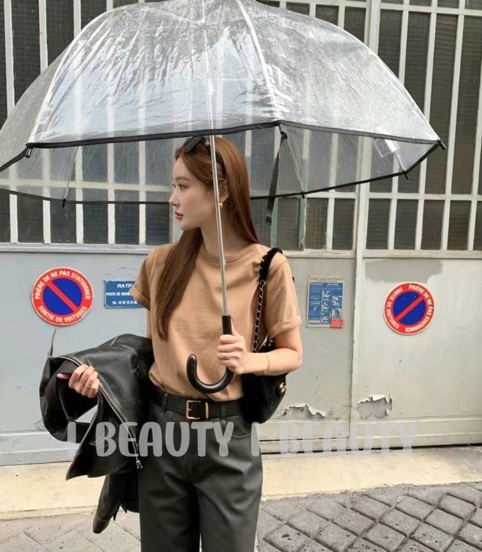 百搭純色圓領T