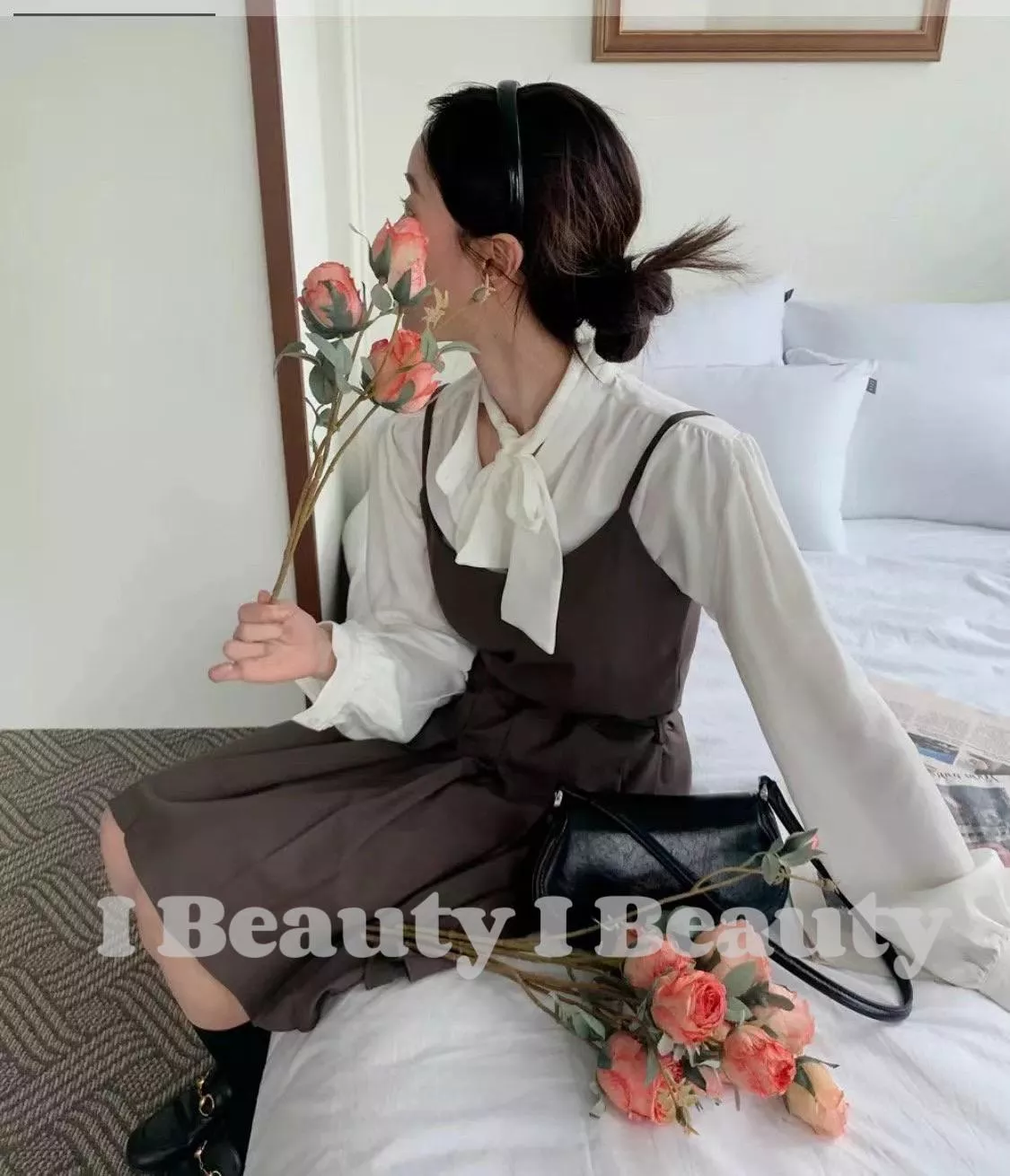 巴黎浪漫綁帶襯衫