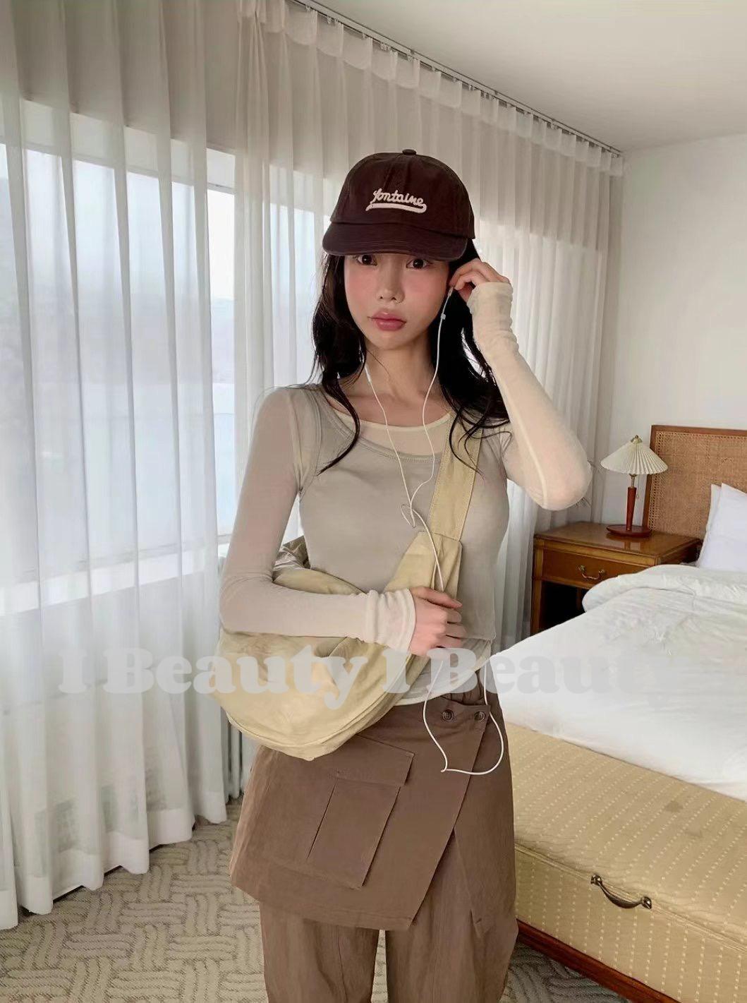 歐美彈力兩件式上衣