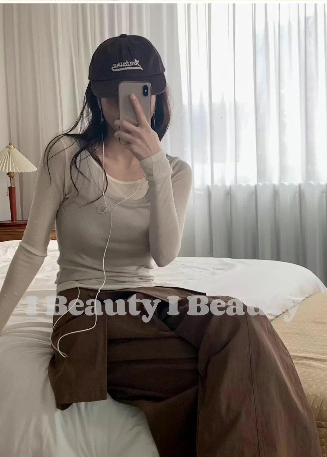 歐美彈力兩件式上衣