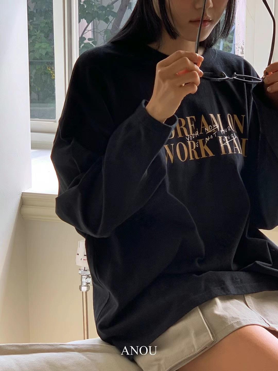親膚高質感長袖長版Tee