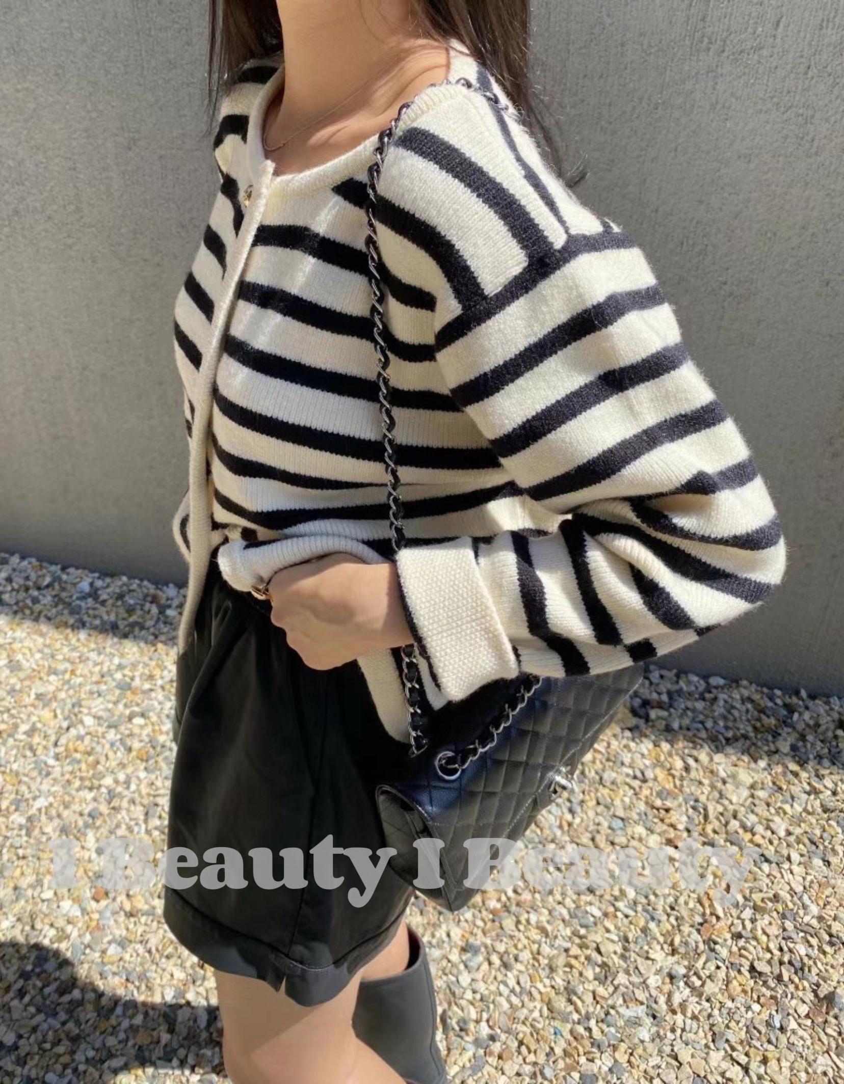 溫柔經典條紋外套