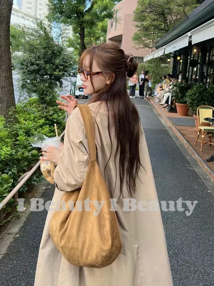 韓國博主同款百搭大容量單肩包