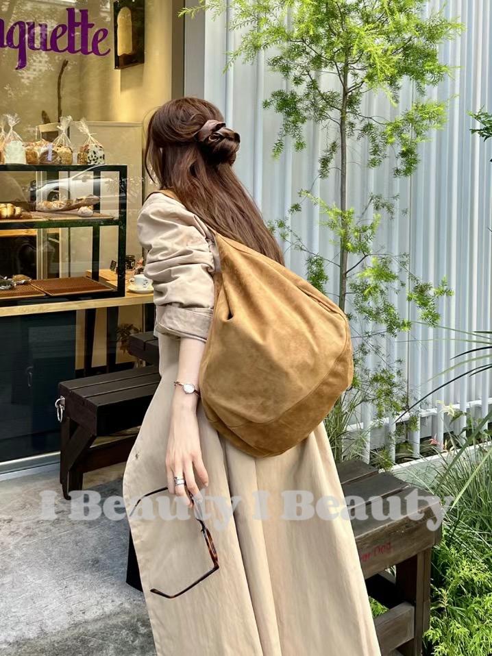 韓國博主同款百搭大容量單肩包
