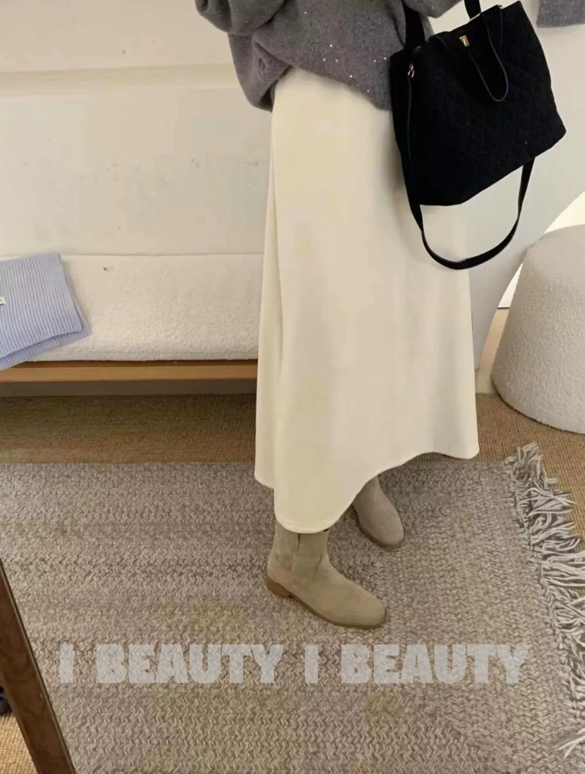 秋冬款 氣質 A字 長裙