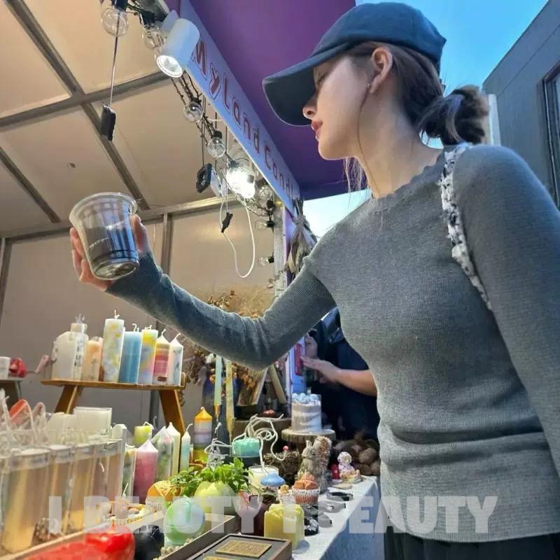 趙露思同款 純色 百搭針織上衣