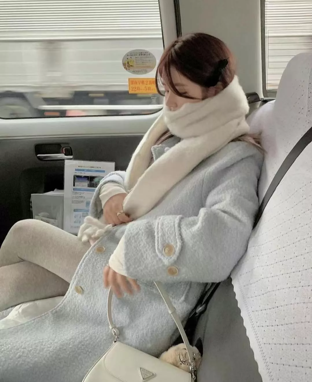 時尚翻領羊毛長版外套