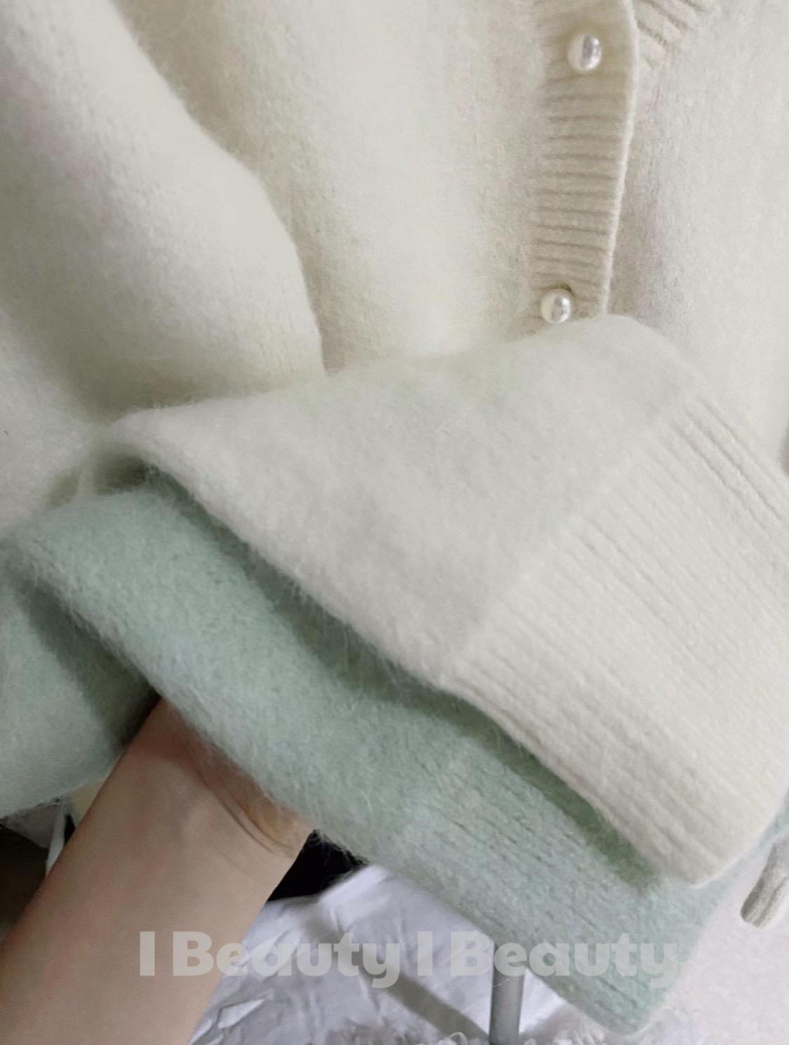 高質感珍珠釦針織上衣