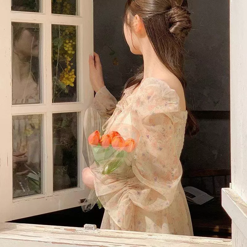 溫柔婉約 小碎花連身洋裝