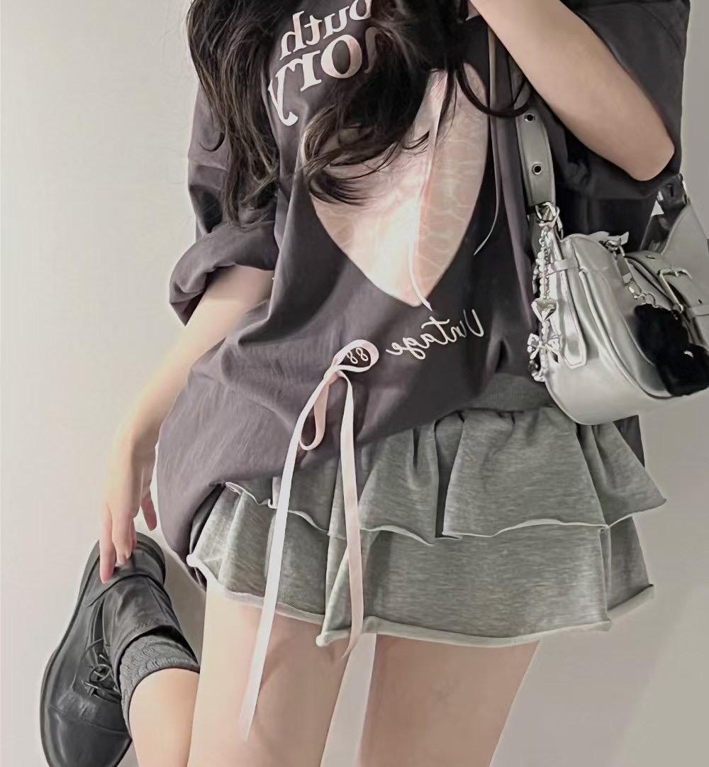百搭甜美愛心短袖T