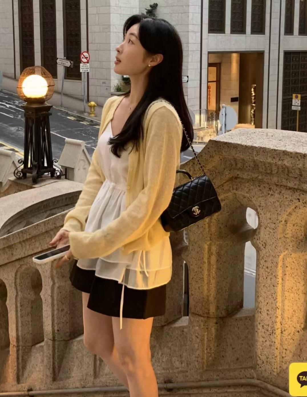 馬卡龍薄款針織外套
