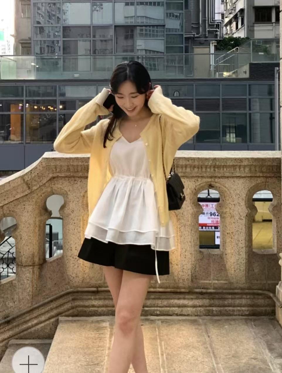 馬卡龍薄款針織外套