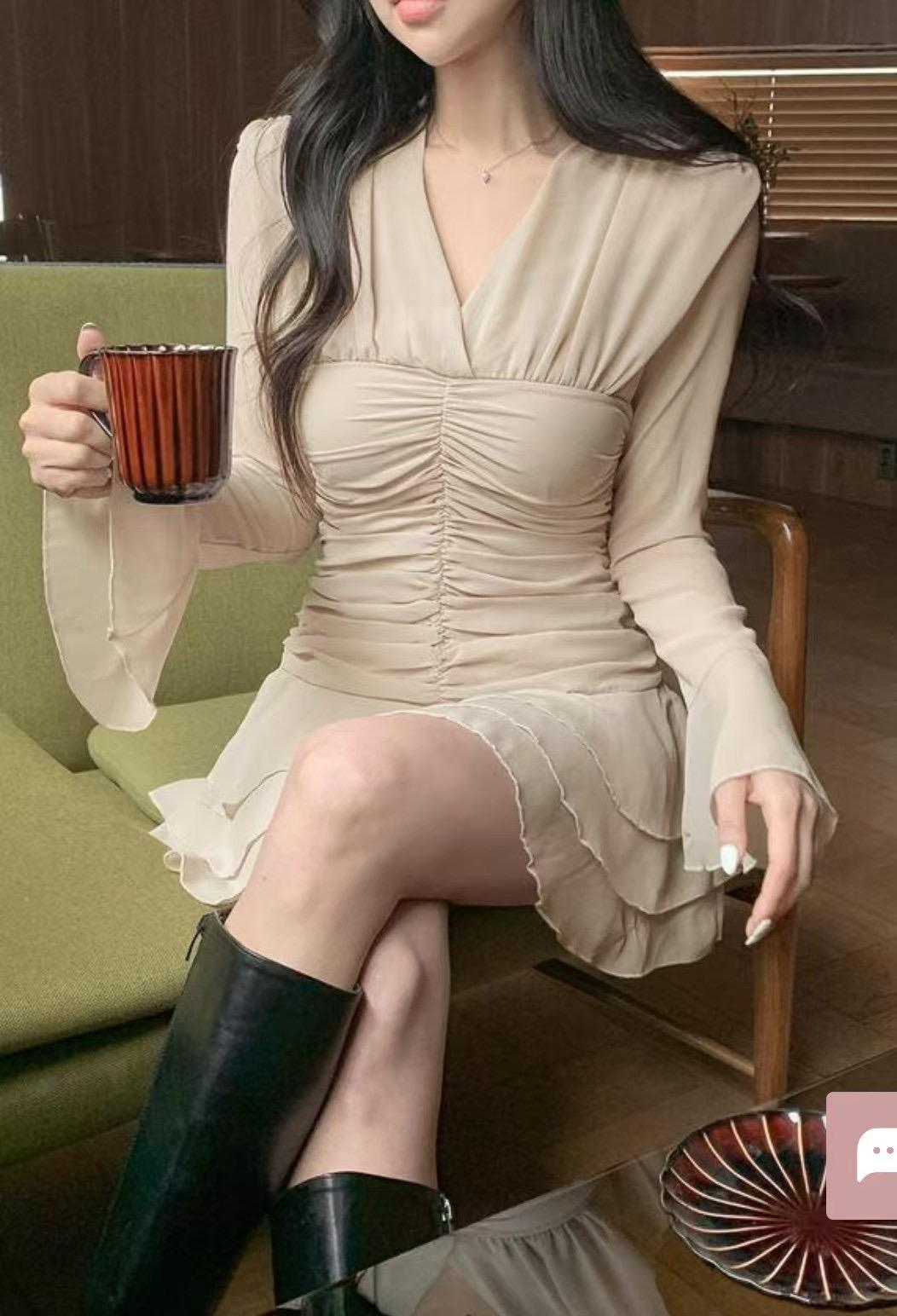 春天優雅氣質短洋