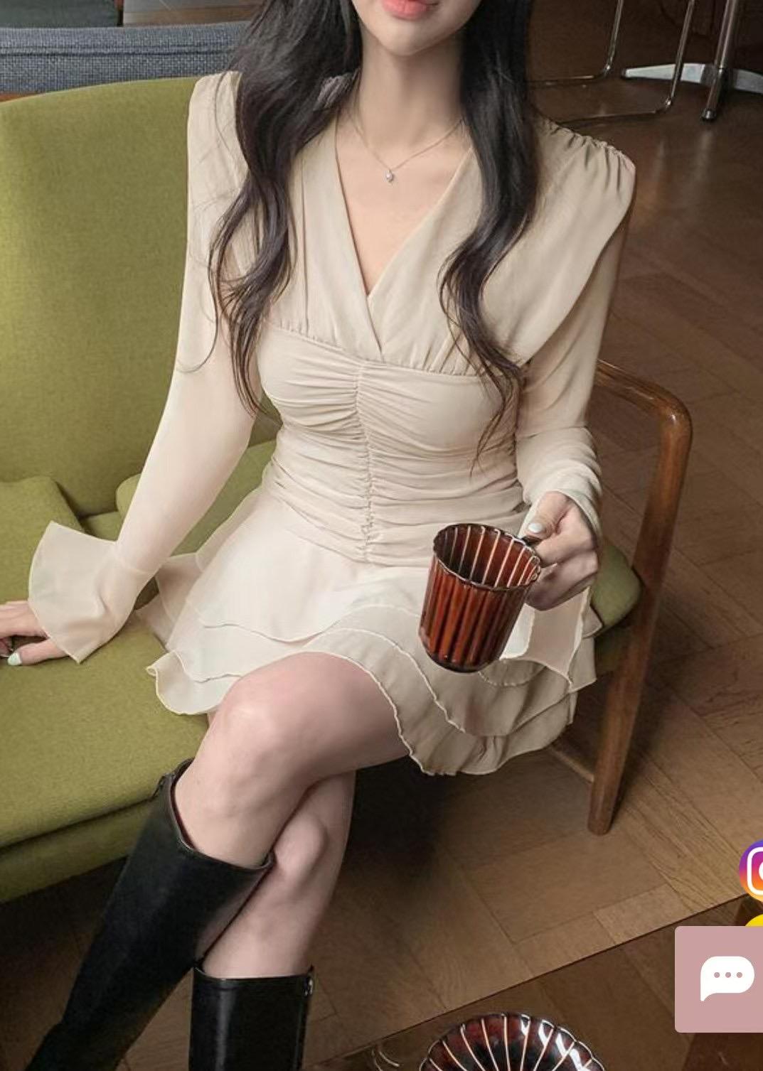 春天優雅氣質短洋