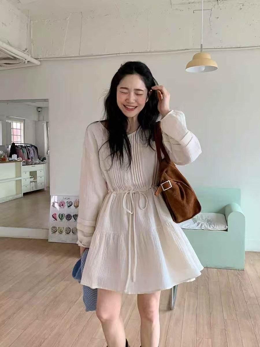 小清新綁帶洋裝