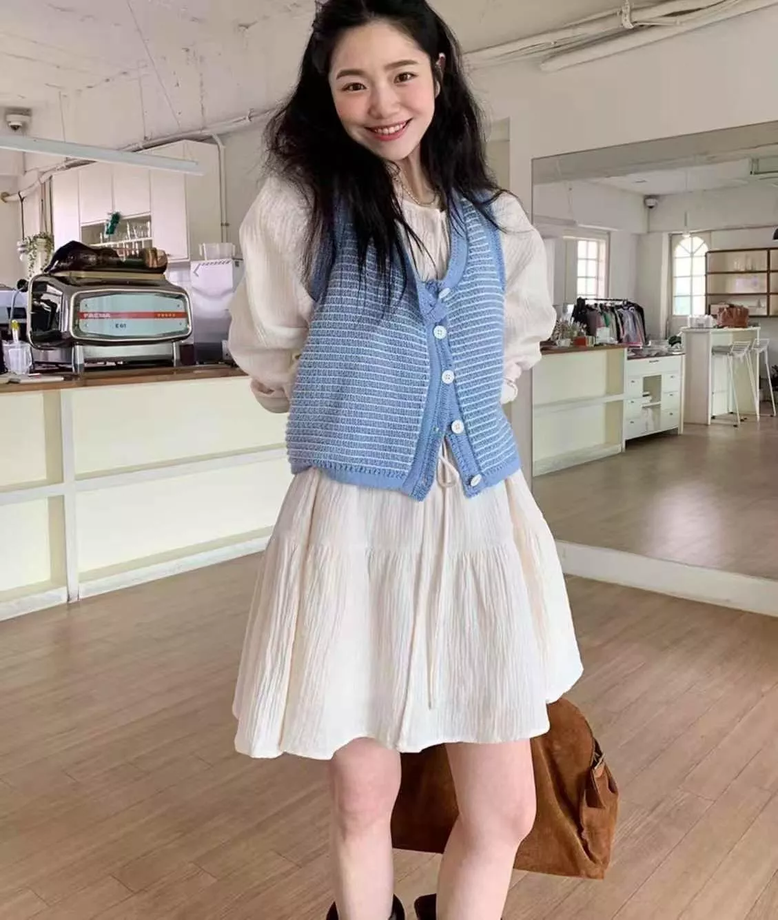 小清新綁帶洋裝