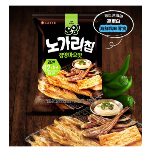 LOTTE樂天小明太魚片薯片-青陽蛋黃醬味