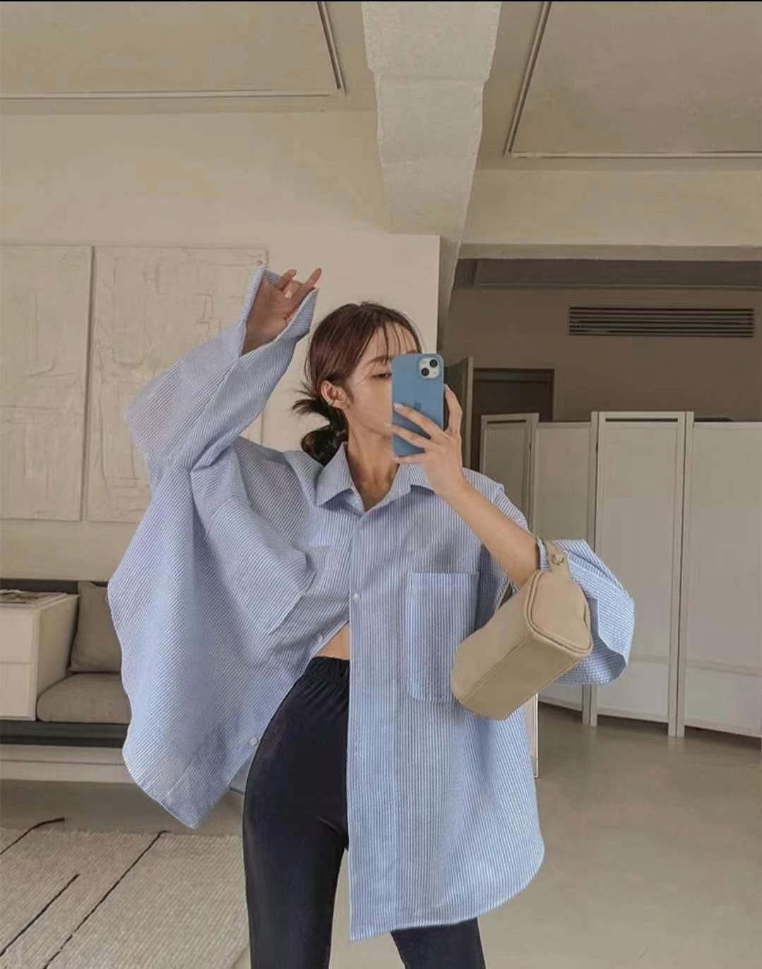 慵懶風寬鬆夏日防曬薄外套