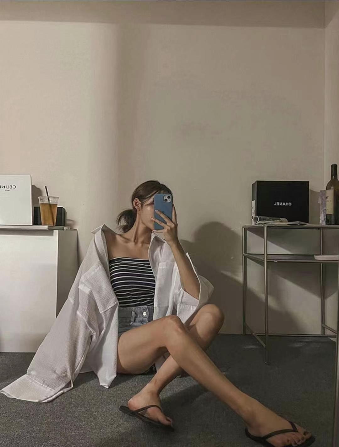 慵懶風寬鬆夏日防曬薄外套