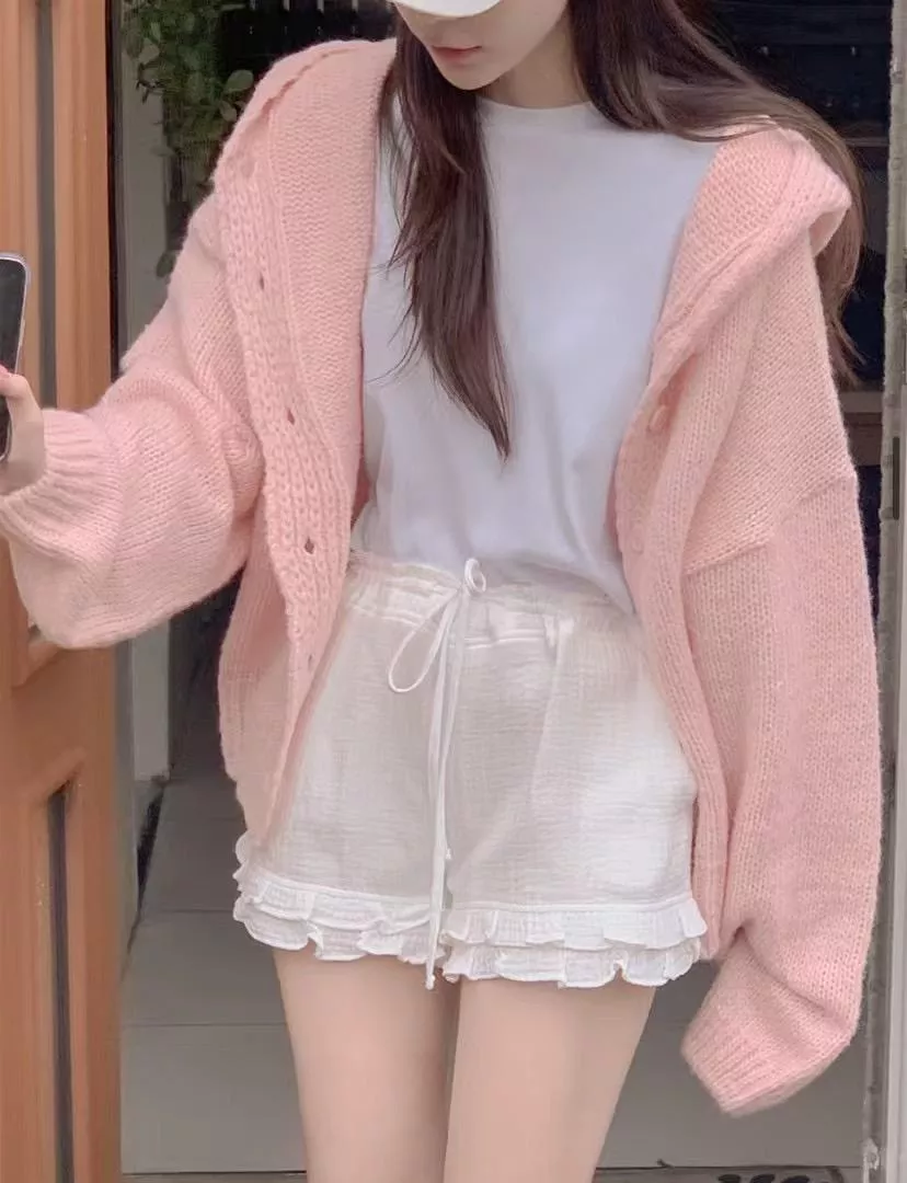 小清新木耳邊短褲