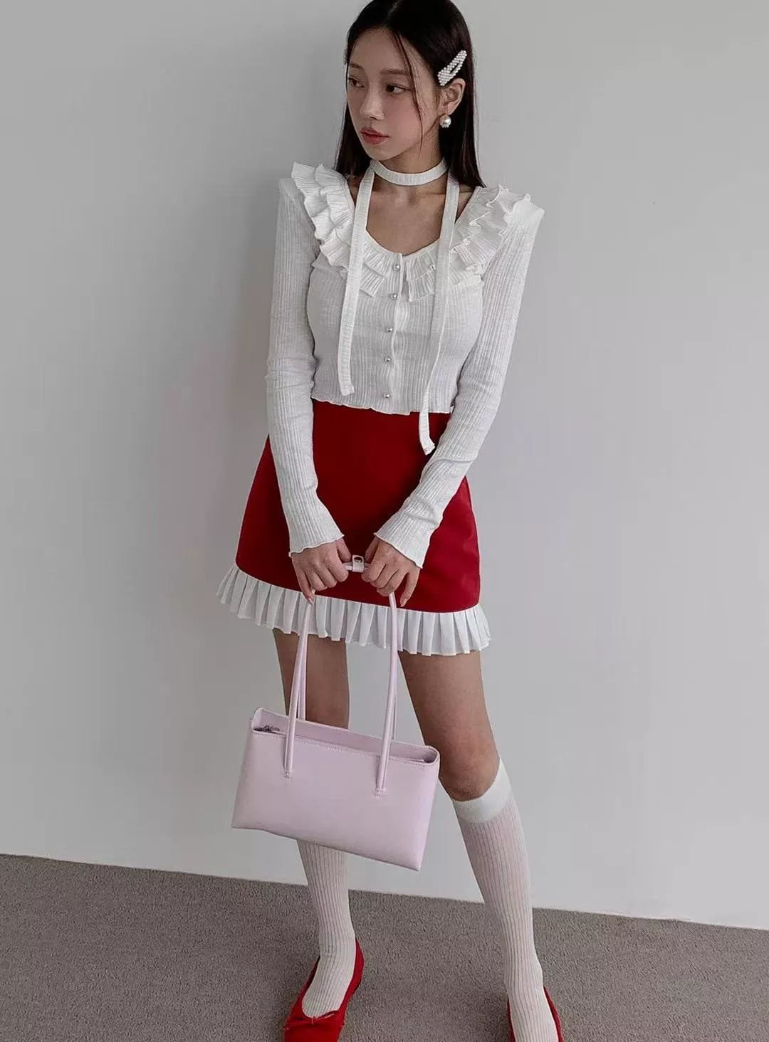 復古層次感顯瘦A字短裙