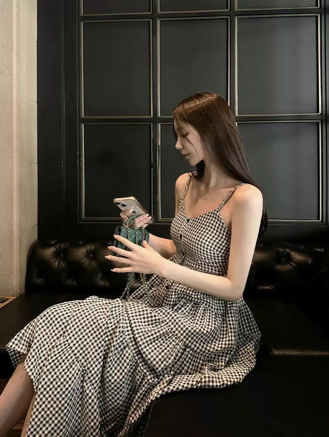 夢幻大裙襬吊帶連身洋裝