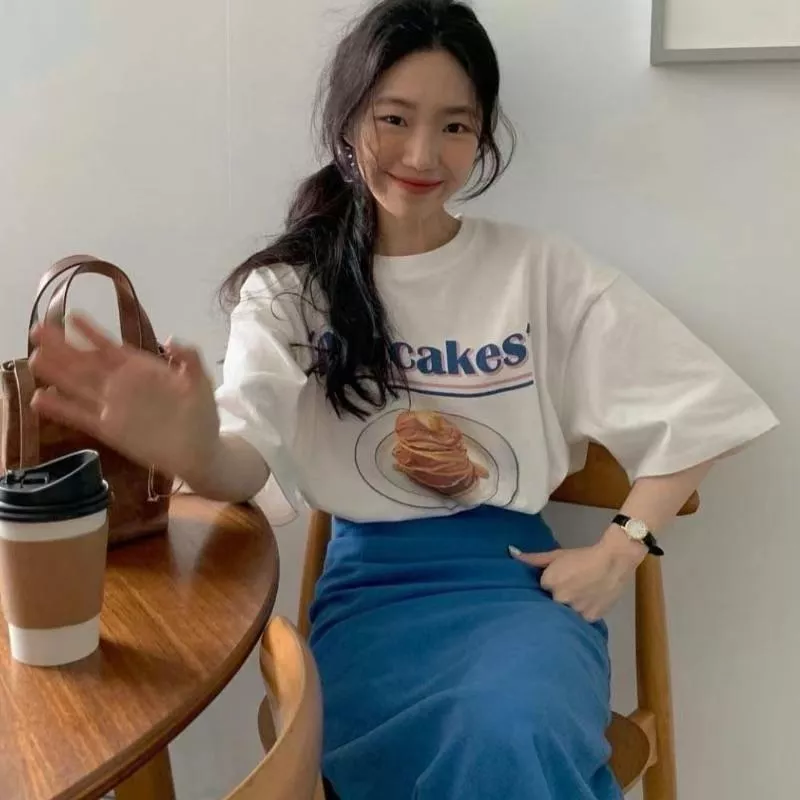 日常休閒鬆餅短T