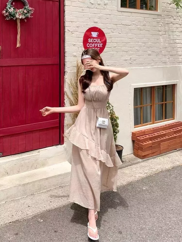 優雅氣質荷葉邊洋裝