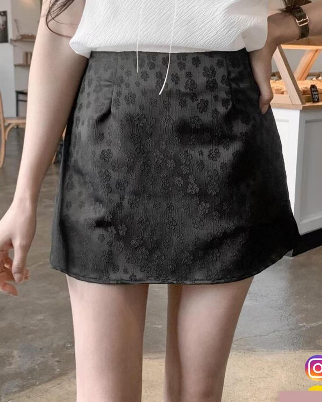 小清新印花短裙