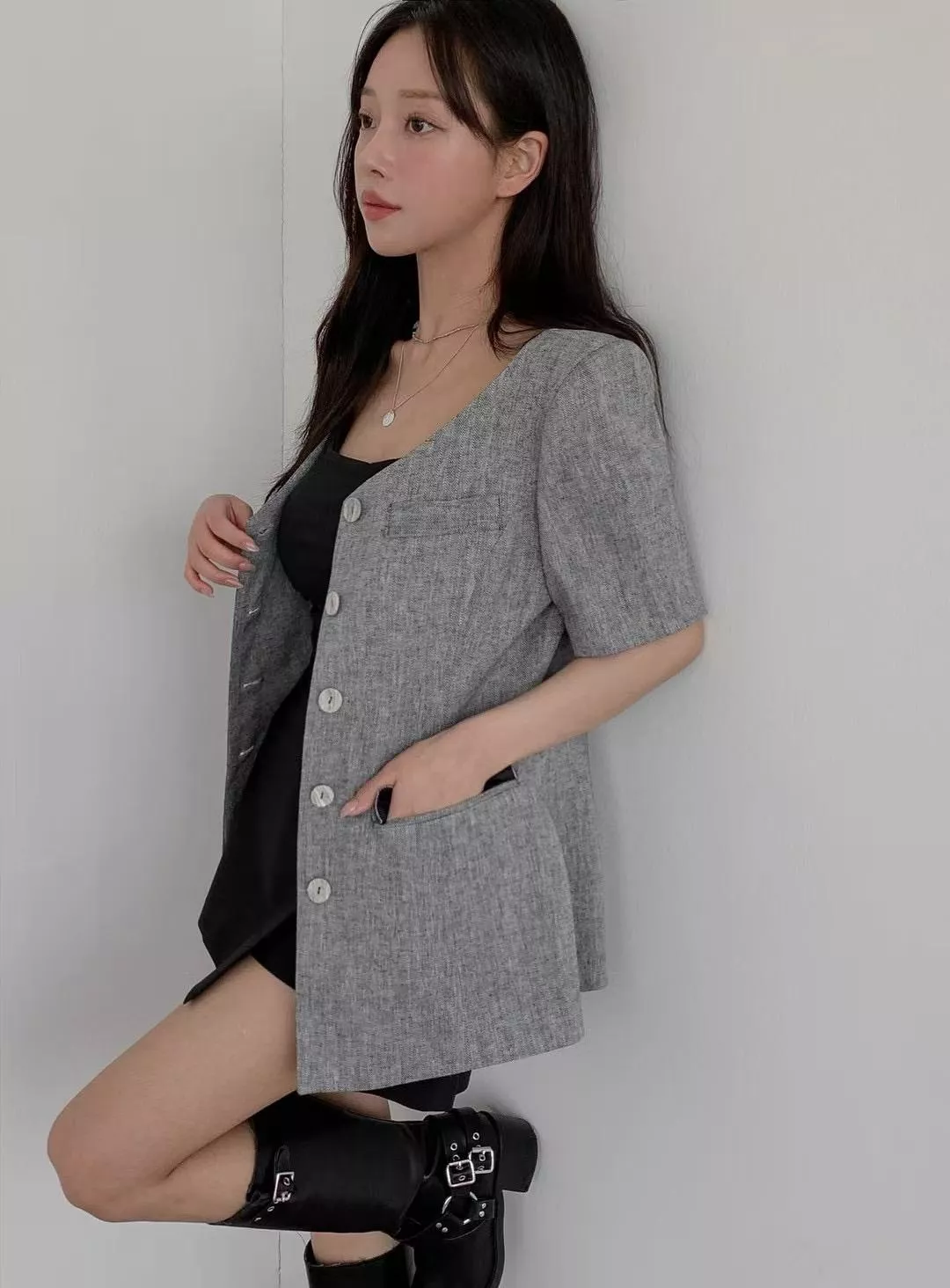 小香風千金感短袖外套