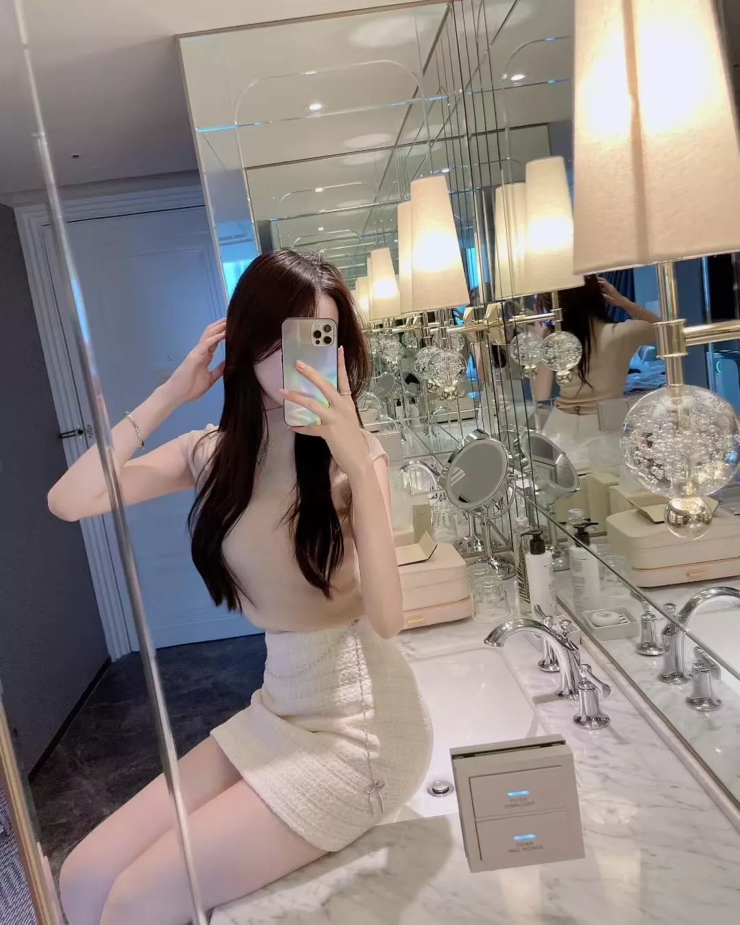 千金感小香風A字短裙