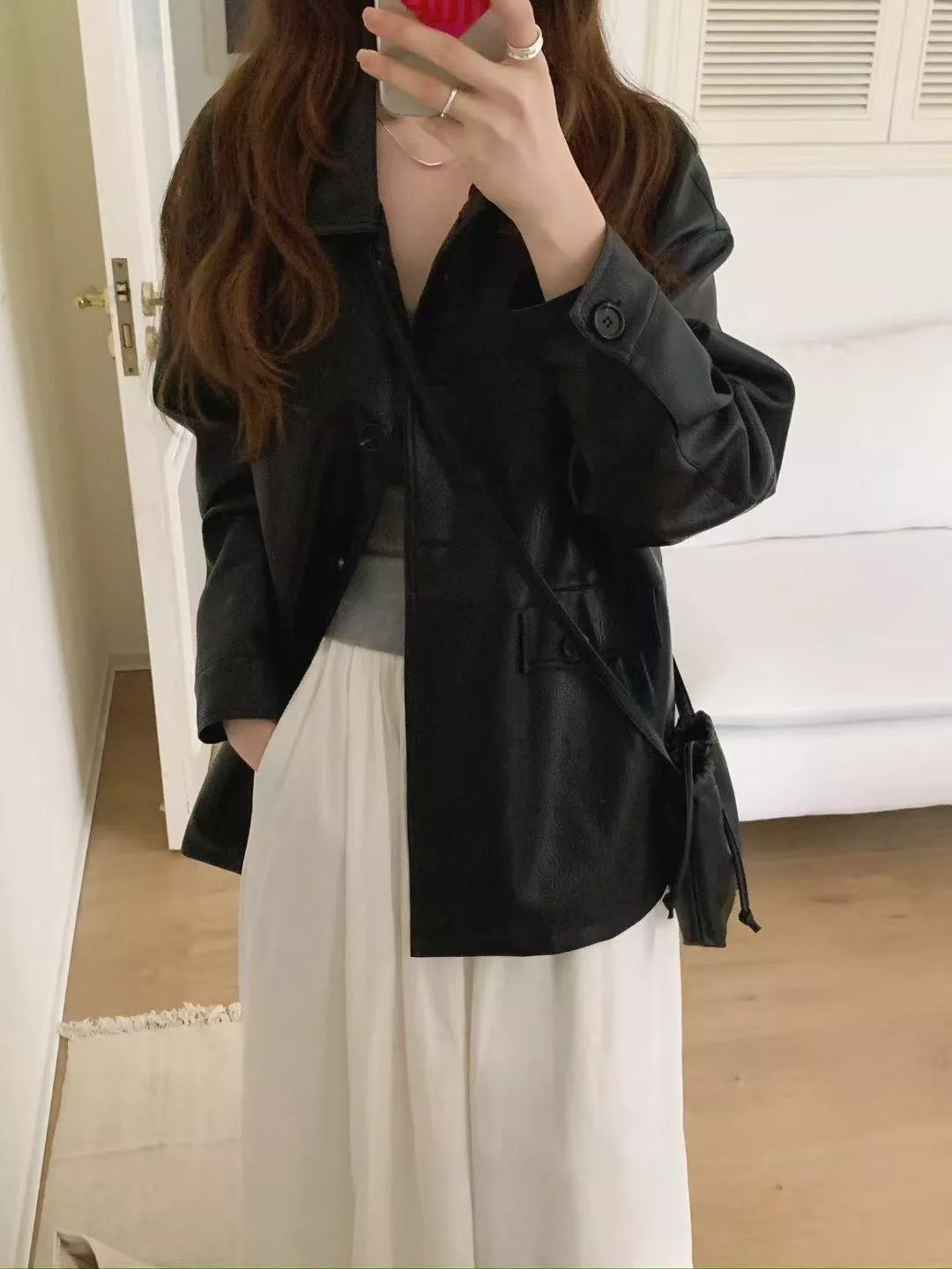 氣質復古百搭皮外套