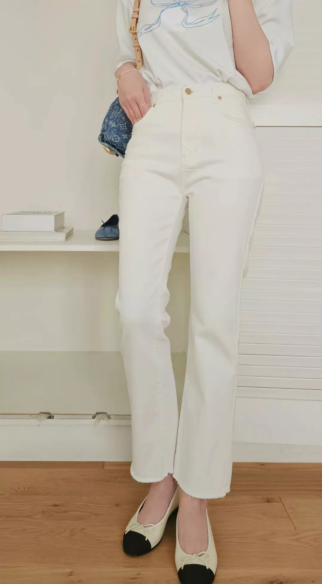 模範生奶油長褲四季款