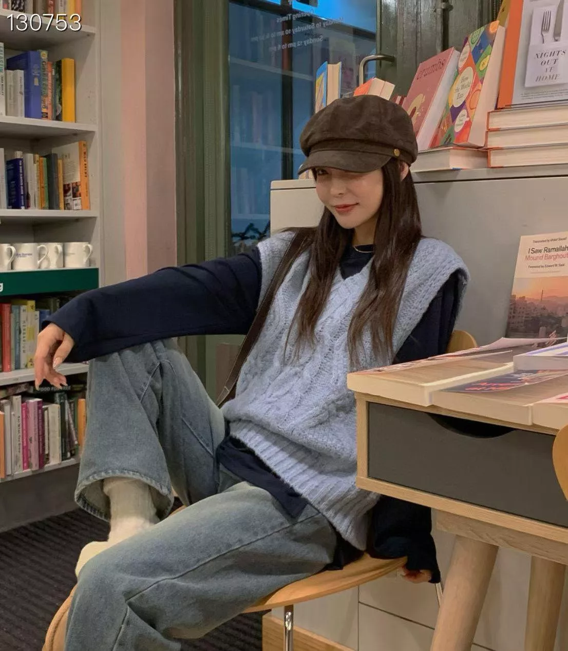 韓網爆款 麂皮質感 八角帽