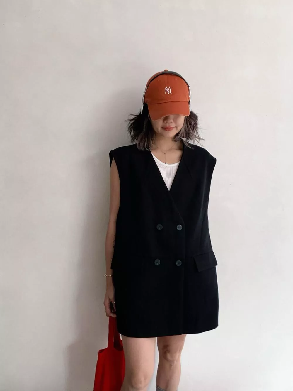 【ONE SEVEN】简约通勤双排扣马甲 M398# LSL