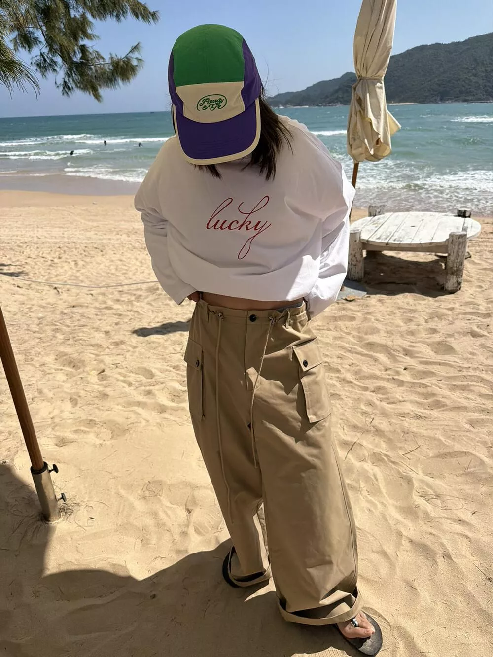 26年早春！ 【SANBARA】設計感字母印花簡約休閒長袖T卹86167# L