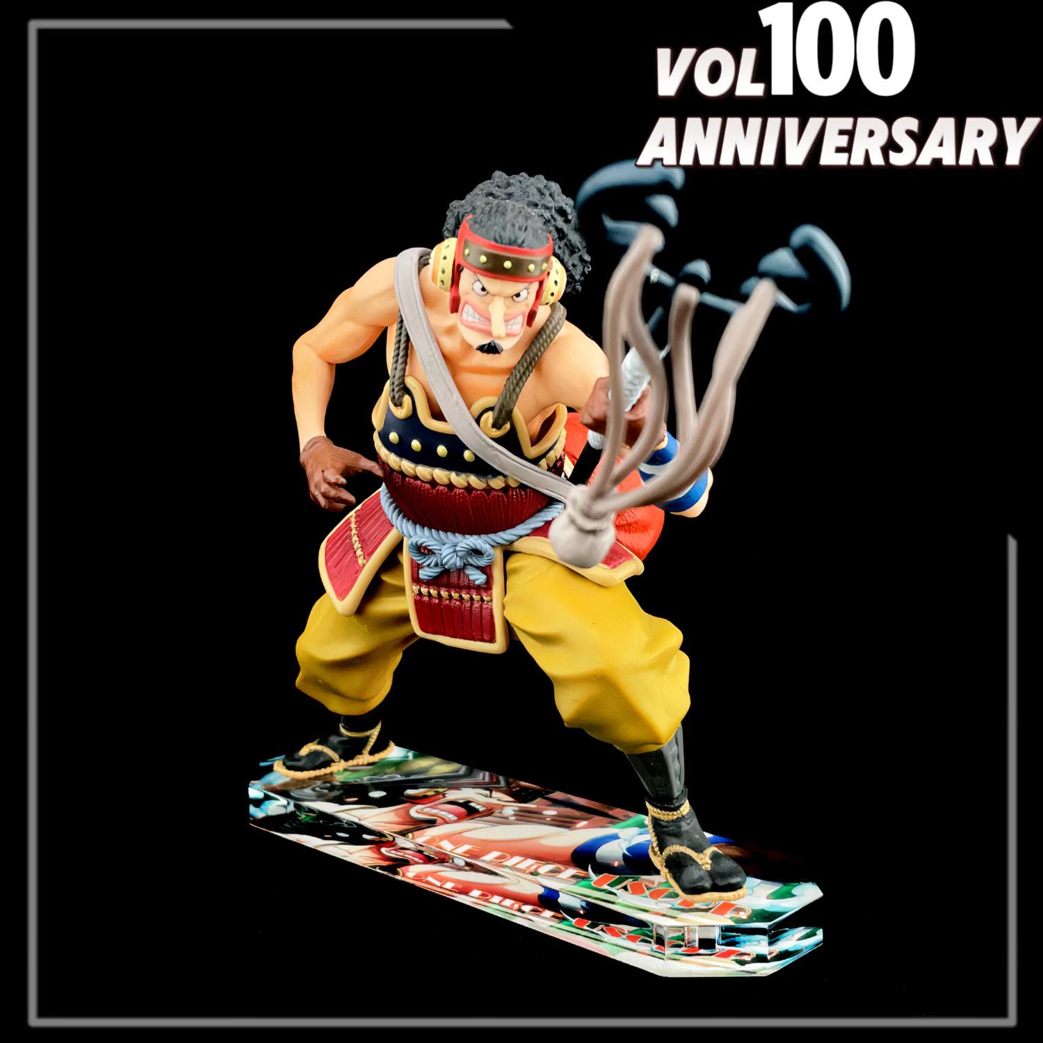 海賊王 一番賞 vol.100 Anniversary 騙人布 F賞 航海王 公仔底座 壓克力底座 彩色底座