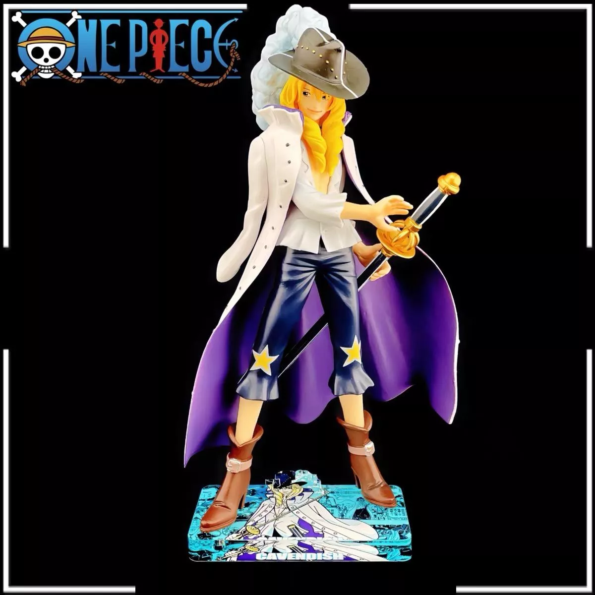 海賊王 Figuarts zero 卡文迪許 白馬 航海王 公仔底座 壓克力底座 彩色底座