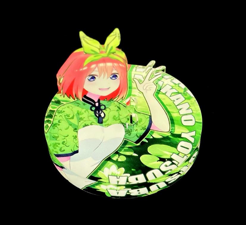 五等分的花嫁 FuRyu 中華旗袍ver 四葉 公仔底座 壓克力底座 彩色底座