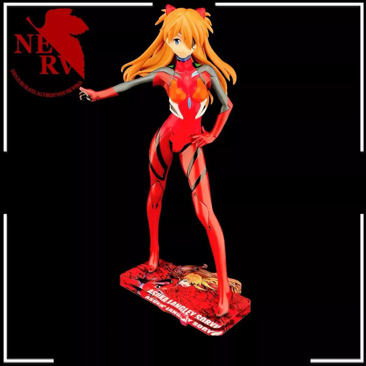 新世紀福音戰士 SEGA LPM 卡西烏斯之槍 明日香 EVA 公仔底座 壓克力底座 彩色底座