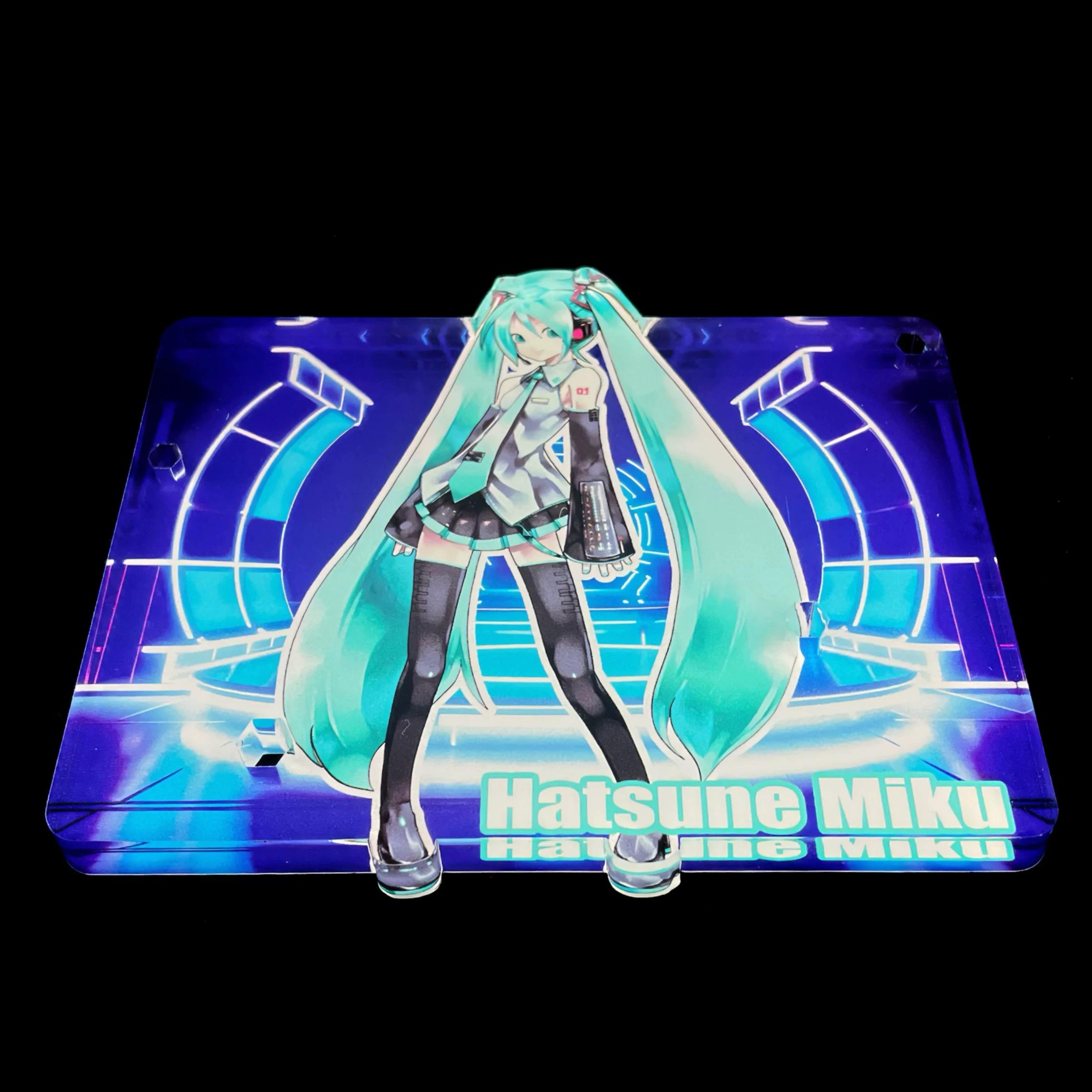 初音未來 SEGA Project DIVA 初音 公仔底座 壓克力底座 彩色底座