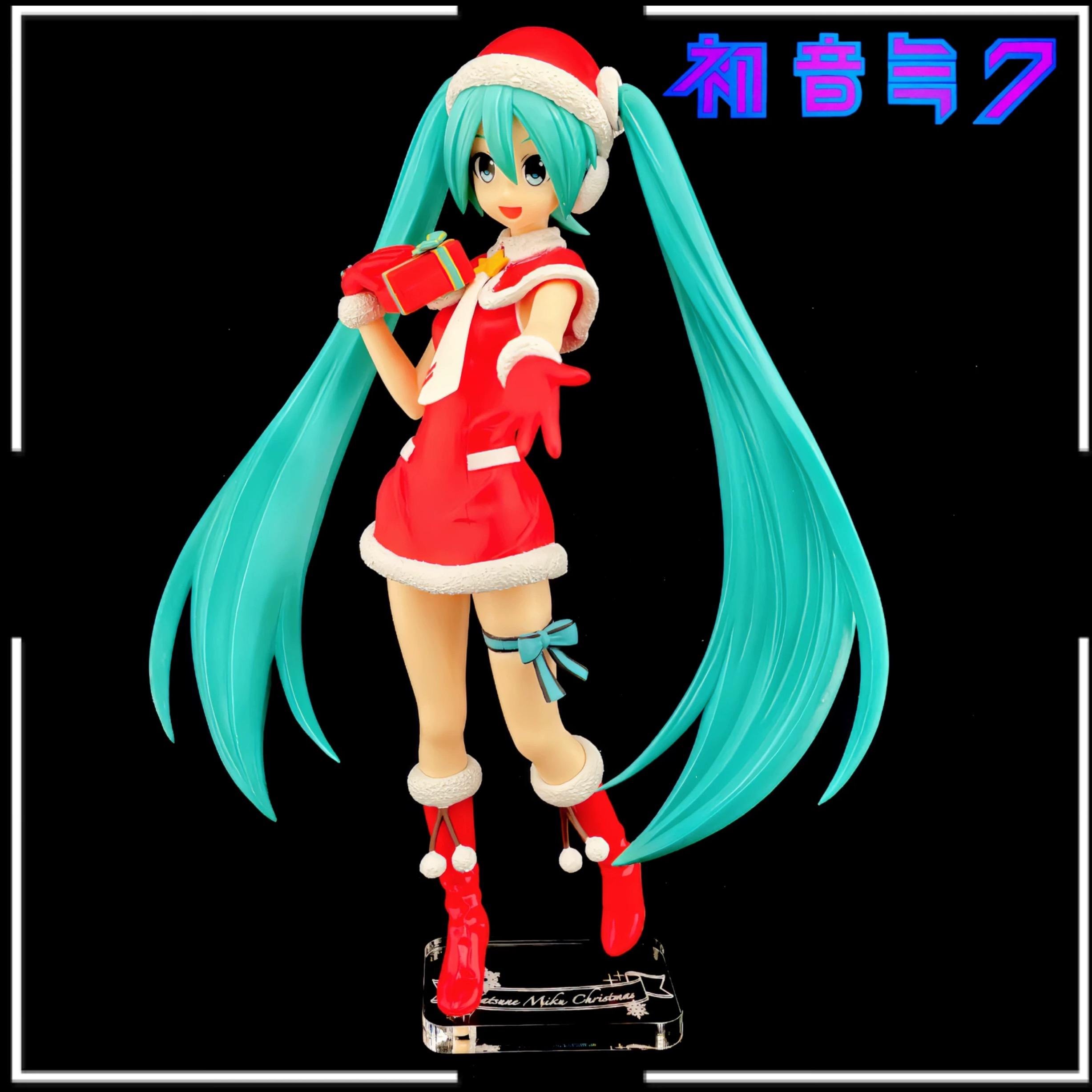 初音未來 SEGA SPM 聖誕節 初音 Project DIVA F 2nd 公仔底座 壓克力底座 彩色底座