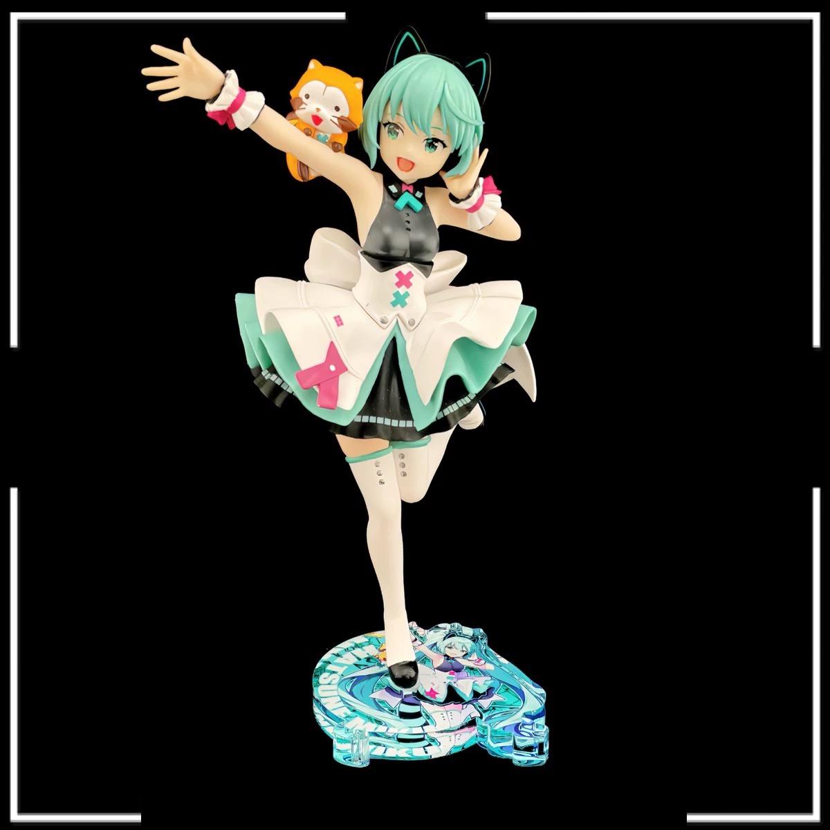 初音未來 FuRyu 初音x小浣熊 Exc∞d Creative 公仔底座 壓克力底座 彩色底座