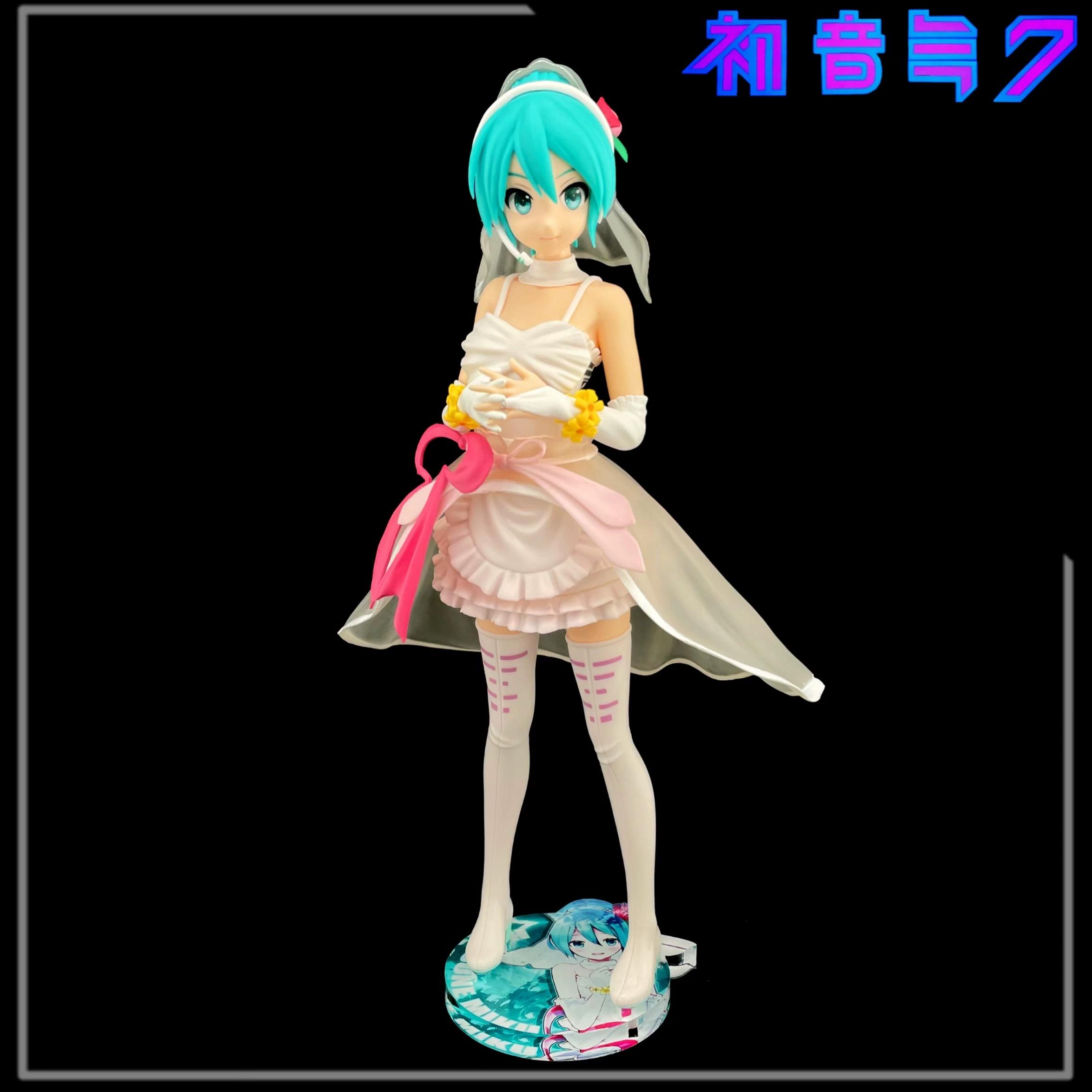 初音未來 SEGA SPM 婚紗 初音 Project DIVA 公仔底座 壓克力底座 彩色底座