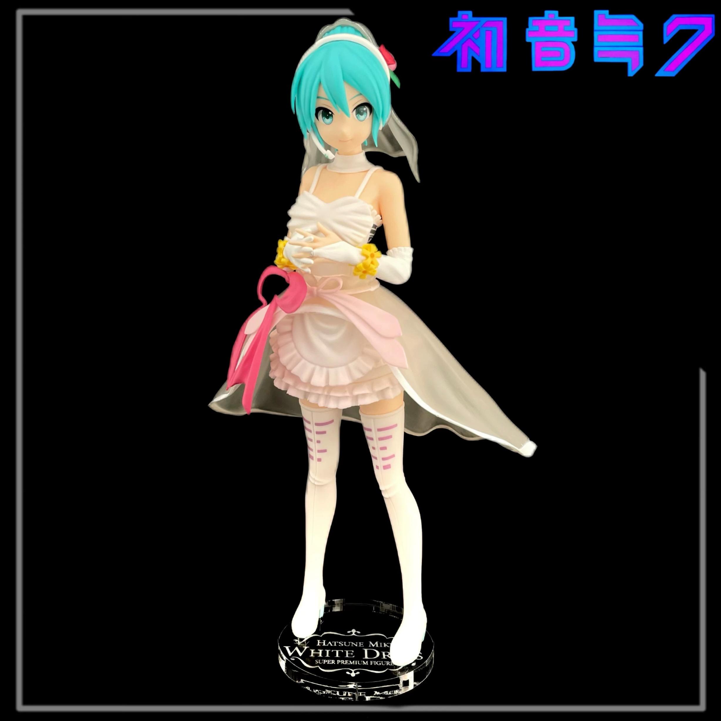 初音未來 SEGA SPM 婚紗 初音 Project DIVA 公仔底座 壓克力底座 彩色底座