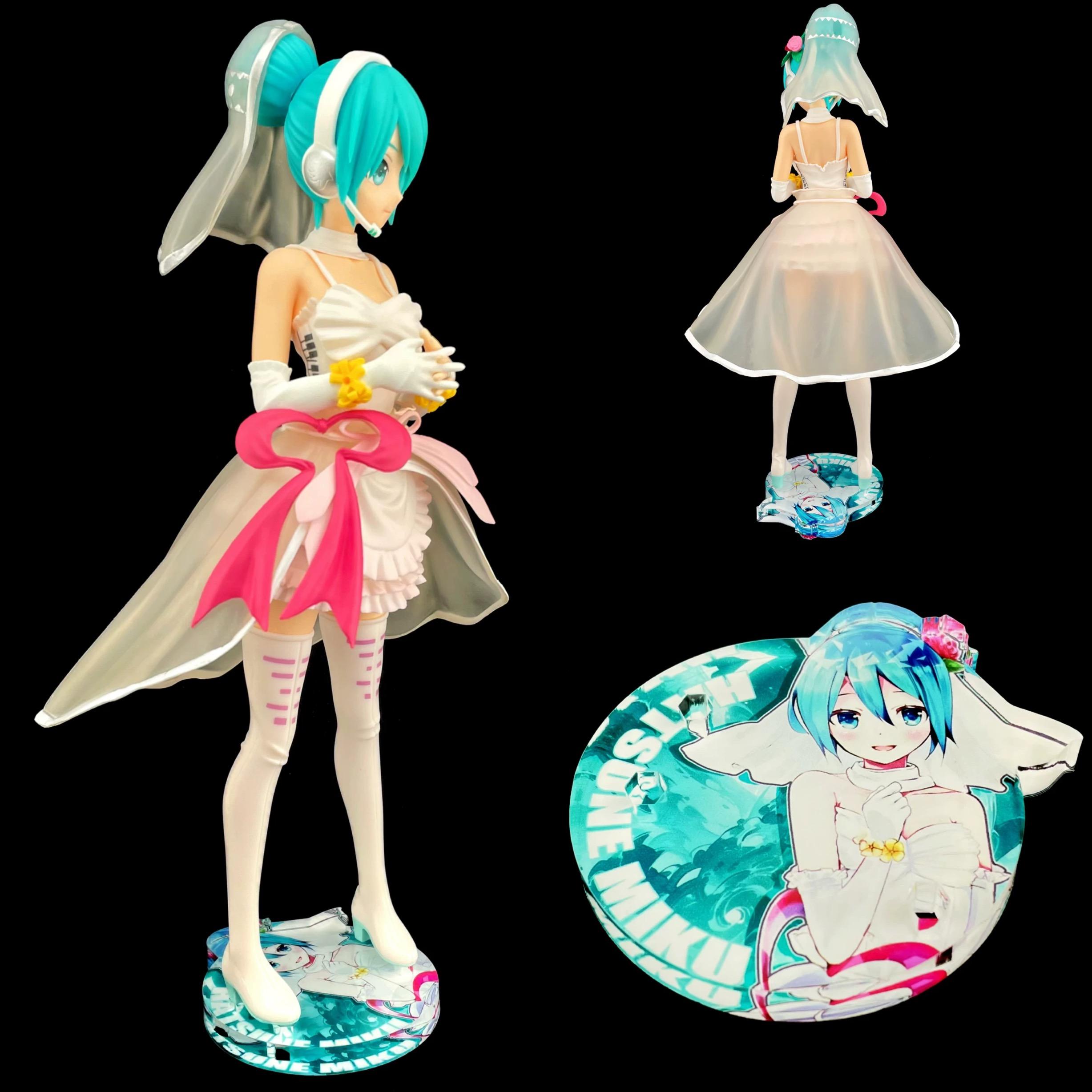 初音未來 SEGA SPM 婚紗 初音 Project DIVA 公仔底座 壓克力底座 彩色底座