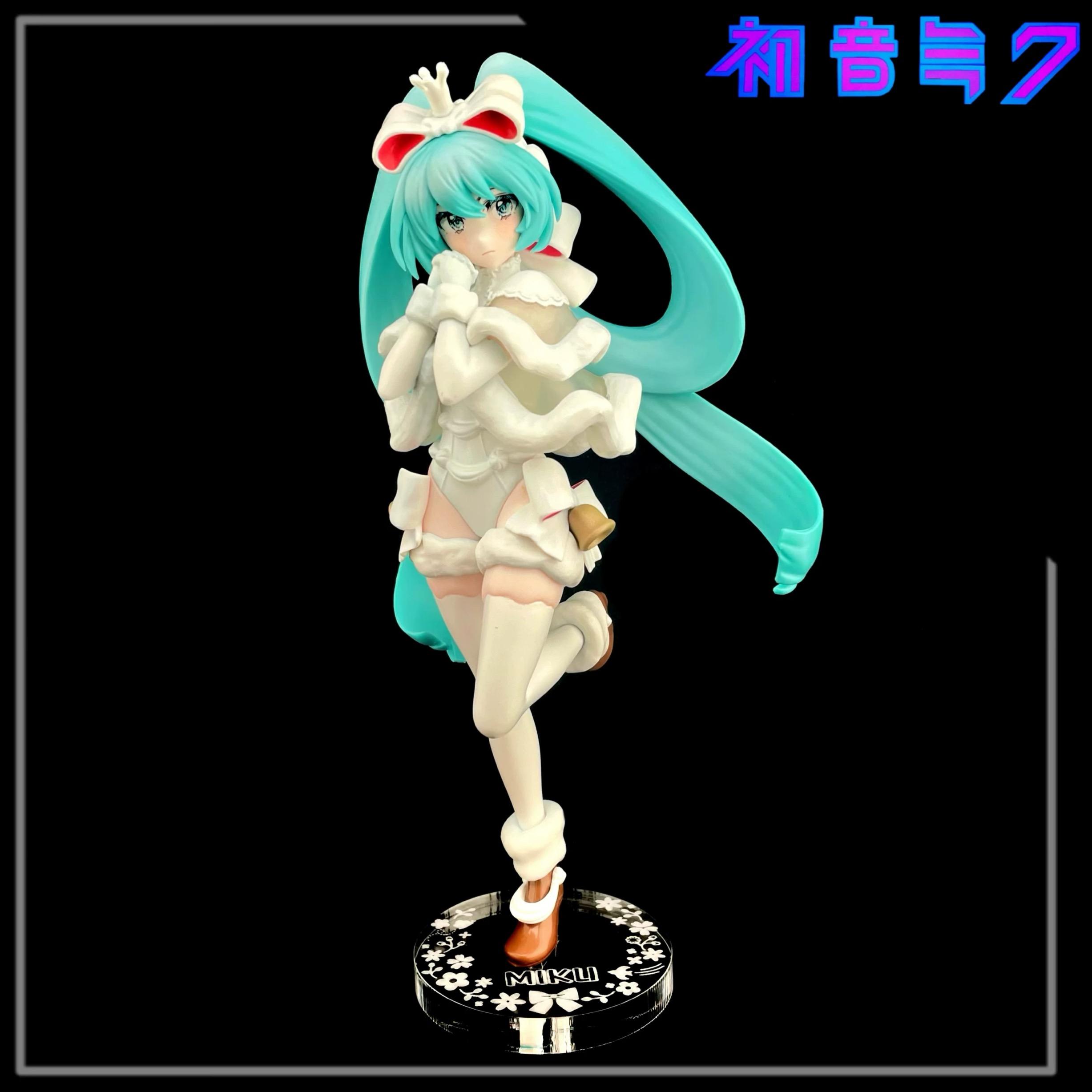 初音未來 FuRyu sweetseeets 聖誕 初音 公仔底座 壓克力底座 彩色底座