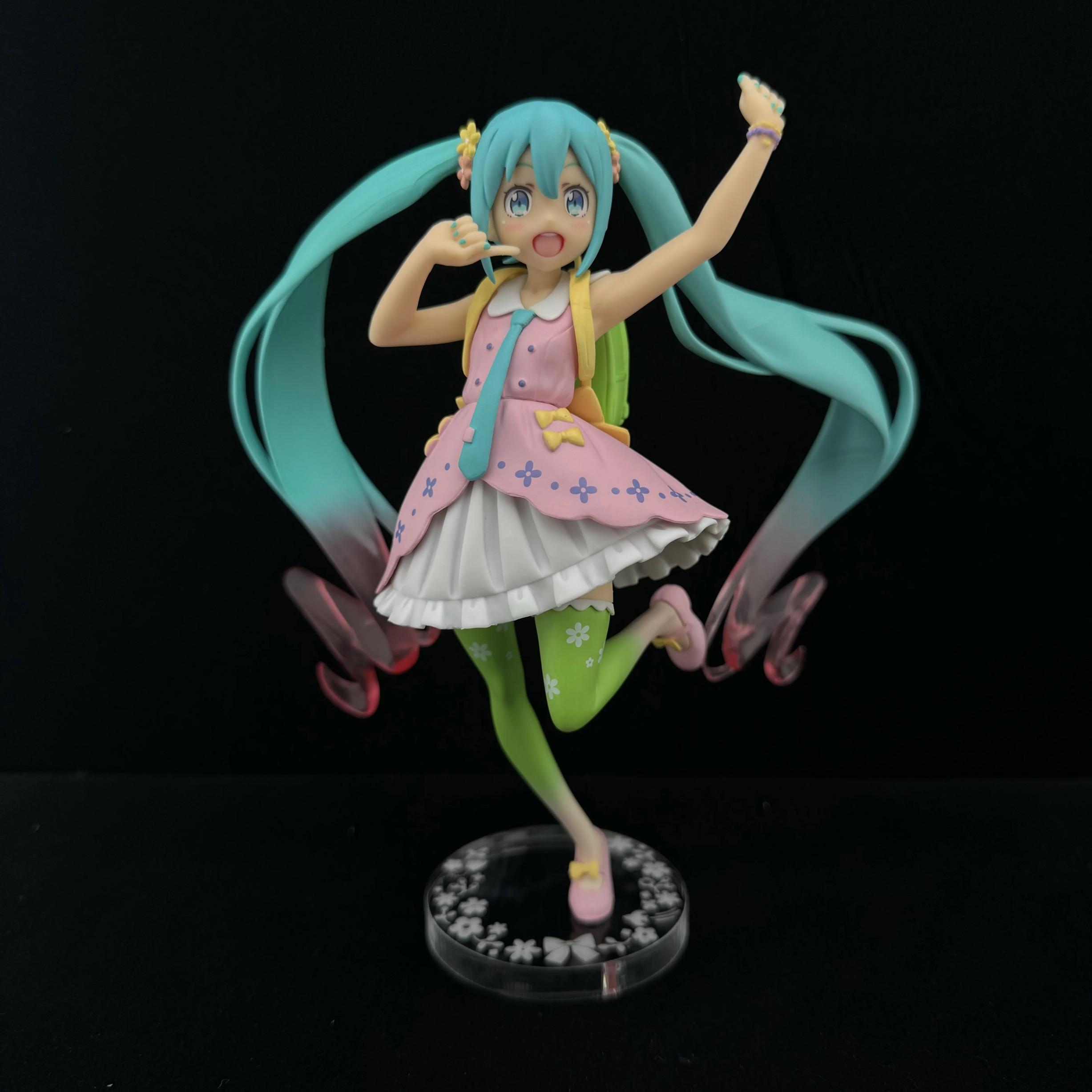 初音未來 TAITO 春服ver. 初音 公仔底座 壓克力底座 彩色底座