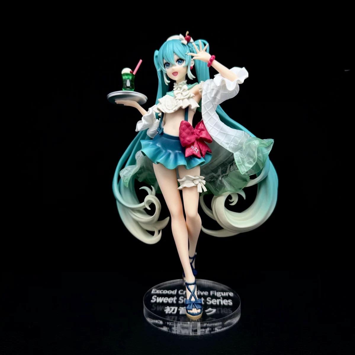 初音未來 FuRyu SweetSweets 冰淇淋汽水 初音 Exc∞d Creative 公仔底座 壓克力底座 彩色底座