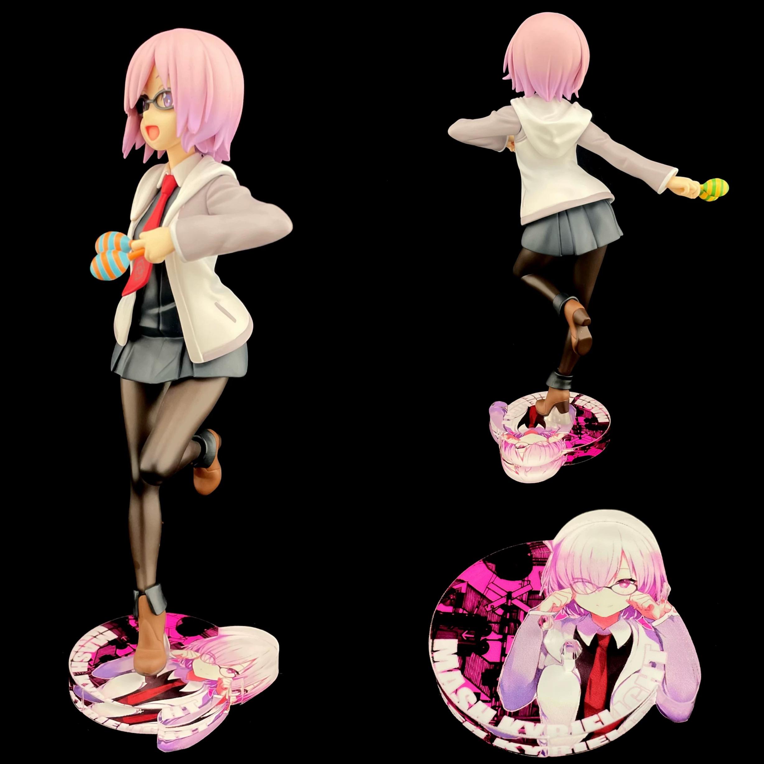 Fate/Grand Carnival GSC 瑪修‧基利艾拉特 藤丸立香 嘉年華Ver. 公仔底座 壓克力底座 彩色底座